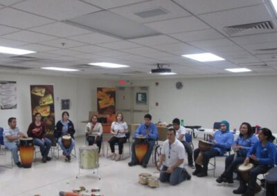 Empresa HERSHEY´S, «Taller de MUSICOTERAPIA con tambores» para empleados