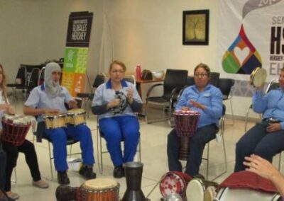 Empresa HERSHEY´S, «Taller de Musicoterapia con Tambores» para empleados